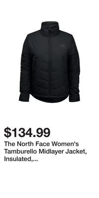 Sport Chek The north face women's tamburello midlayer jacket, insulated, water-repellent offer