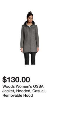 Sport Chek Woods women's ossa jacket, hooded, casual, removable hood offer