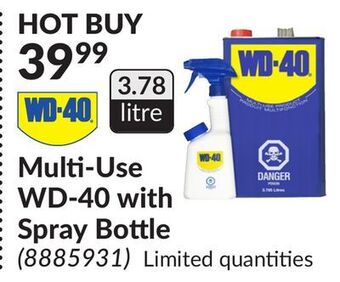 Princess Auto Multi-use wd-40 with spray bottle offer
