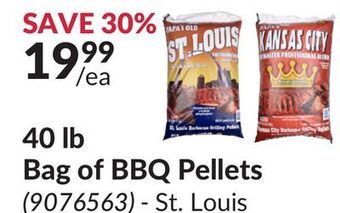 Princess Auto 40 lb bag of bbq pellets offer