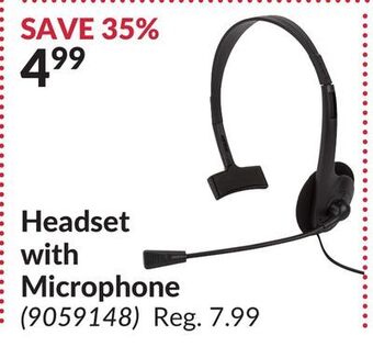 Princess Auto Headset with microphone offer