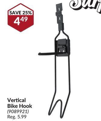 Princess Auto Vertical bike hook offer
