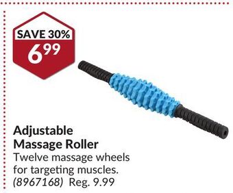 Princess Auto Adjustable massage roller offer