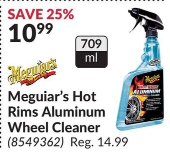 Princess Auto Meguiar's hot rims aluminum wheel cleaner offer