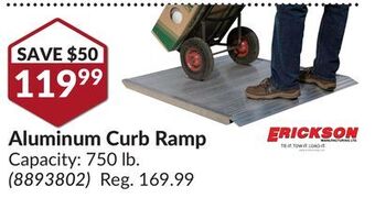 Princess Auto Aluminum curb ramp offer
