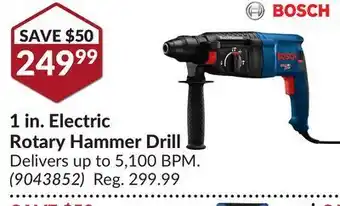 Princess Auto 1 in. electric rotary hammer drill offer