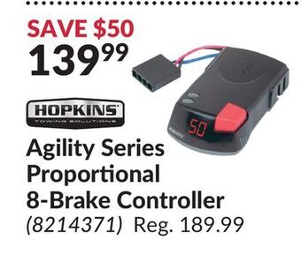 Princess Auto Agility series proportional 8-brake controller offer