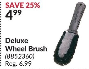 Princess Auto Deluxe wheel brush offer