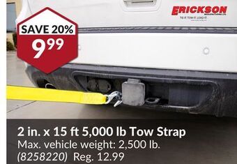 Princess Auto 2 in. x 15 ft5,000 lb tow strap offer