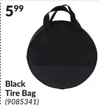 Princess Auto Black tire bag offer