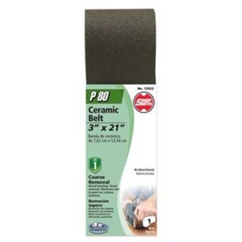 Lowe's Shopsmith 80-grit ceramic sanding belt offer
