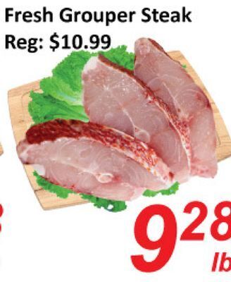 Seasons Foodmart Fresh grouper steak offer