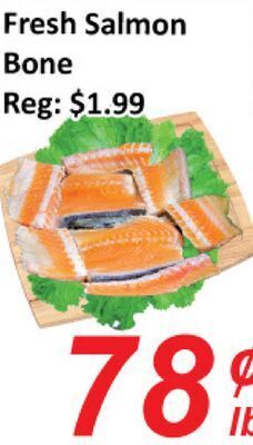 Fresh salmon bone
