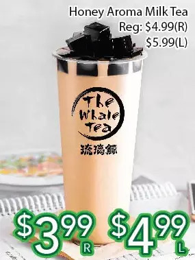 Ample Food Market Honey aroma milk tea offer