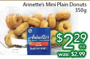 Ample Food Market Annette's mini plain donuts offer