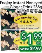 Ample Food Market Foojoy instant honeyed ginger drink offer