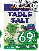 Ample Food Market Mr. goudas table salt offer