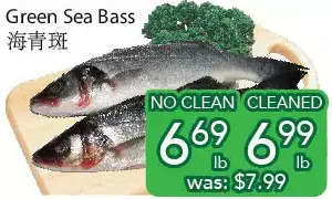 Ample Food Market Green sea bass offer