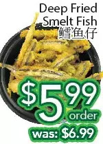 Ample Food Market Deep fried smelt fish offer