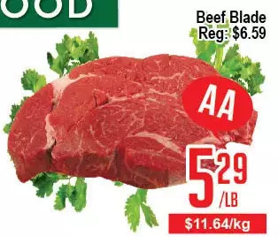 Skyland Foodmart Beef blade offer