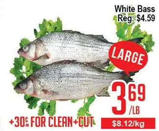 Skyland Foodmart White bass offer