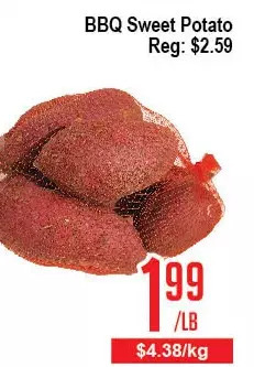 Skyland Foodmart Bbq sweet potato offer
