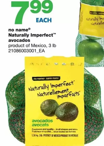 Wholesale Club No name naturally imperfect avocados offer