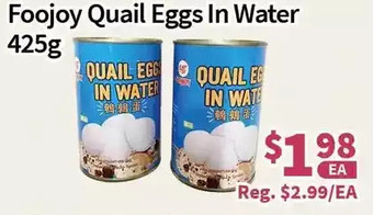Blue Sky Supermarket Foojoy quail eggs in water offer