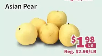 Blue Sky Supermarket Asian pear offer