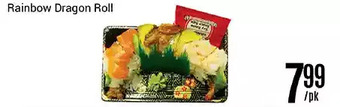 Nations Fresh Foods Rainbow dragon roll offer