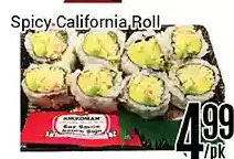 Nations Fresh Foods Spicy california roll offer
