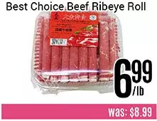 Nations Fresh Foods Best choice beef ribeye roll offer
