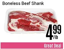 Nations Fresh Foods Boneless beef shank offer