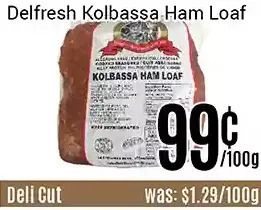 Nations Fresh Foods Delfresh kolbassa ham loaf offer