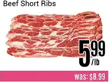 Nations Fresh Foods Beef short ribs offer