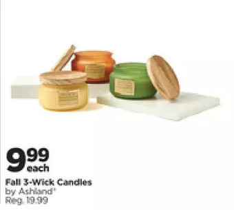 Michaels Fall 3-wick candles by ashland offer
