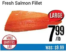 Nations Fresh Foods Fresh salmon fillet offer