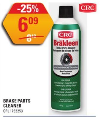 Crc brake parts cleaner