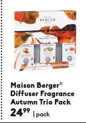 Sheridan Nurseries Maison berger® diffuser fragrance autumn trio pack offer