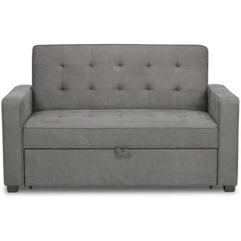 The Brick Corey velvet futon - grey offer