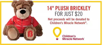 The Brick 14" plush brickley offer