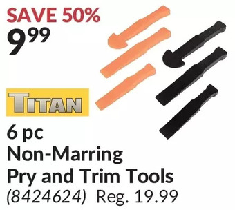 Princess Auto Titan 6 pc non-marring pry and trim tools offer