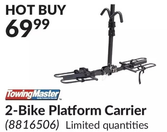 Princess Auto Towing master 2-bike platform carrier offer