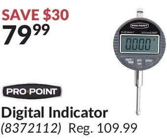 Princess Auto Pro.point digital indicator offer