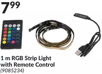 Princess Auto 1 m rgb strip light with remote control offer