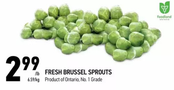 Coppa's Fresh Market Fresh brussel sprouts offer