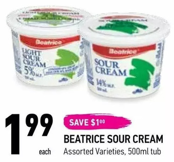 Coppa's Fresh Market Beatrice sour cream offer