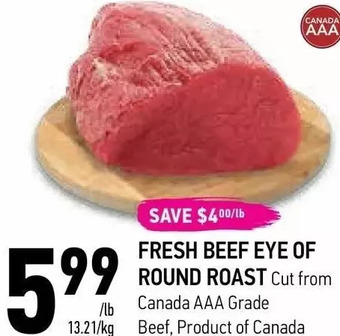 Coppa's Fresh Market Fresh beef eye of round roast offer