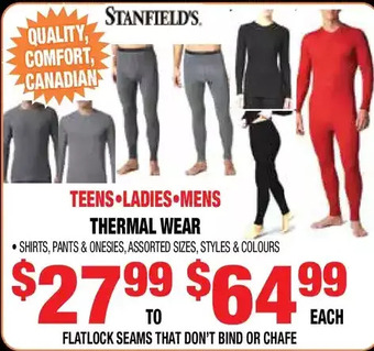Len's Mill Stores Thermal wear offer