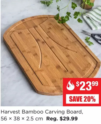 Kitchen Stuff Plus Harvest bamboo carving board offer